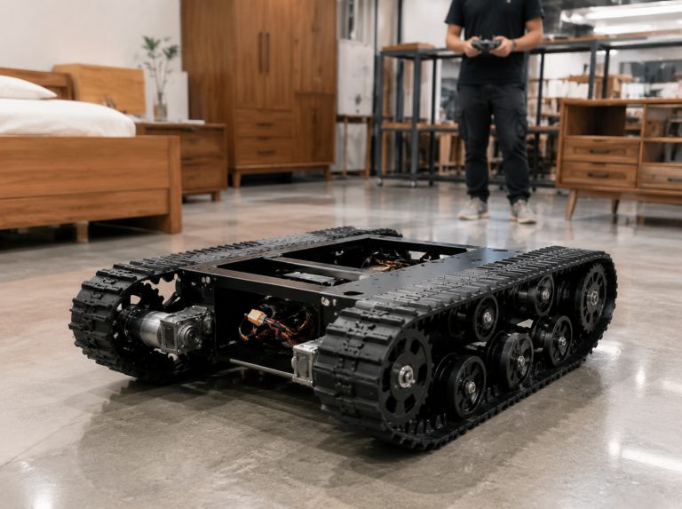 米林小型电机驱动履带底盘